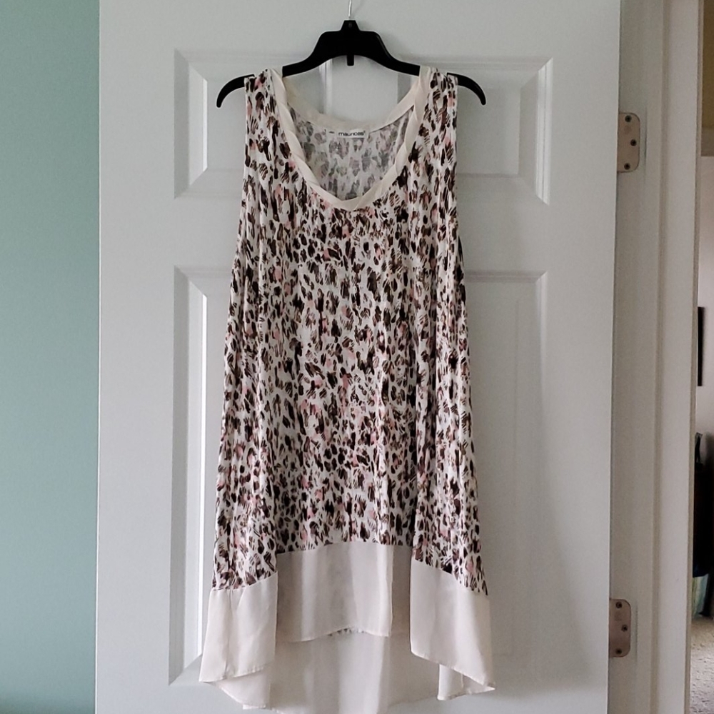 Animal print tank top